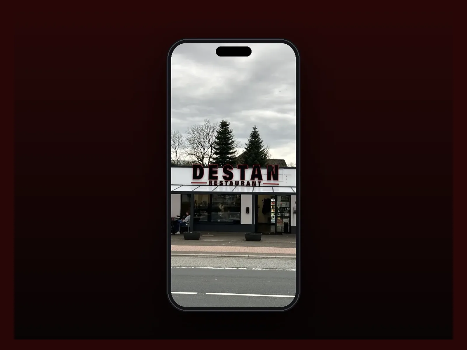 Karte auf dem Smartphone